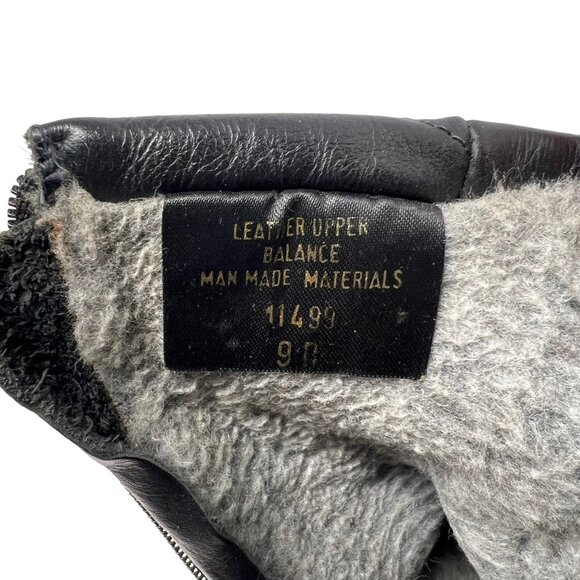 Silga Women's 9D Leather Lined Black Winter Boots Vintage Retro Zip Mid Calf - Picture 8 of 11